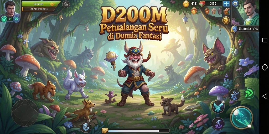 Gameplay seru D200M di dunia petualangan fantastis.