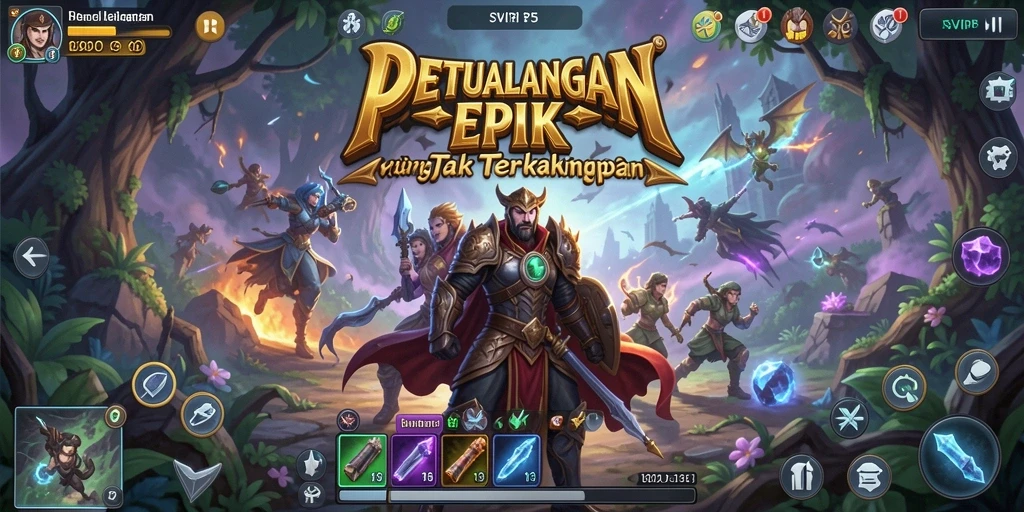 Screenshot gameplay SVIP5 menunjukkan aksi petualangan mendebarkan.